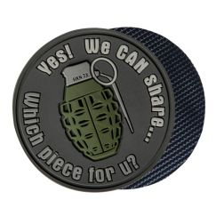 Патч WE CAN SHARE" GRENADE Helikon-Tex, цвет  Grey