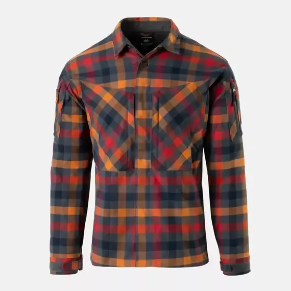 Рубашка MBDU Flannel Helikon, цвет Dark Autumn Checkered