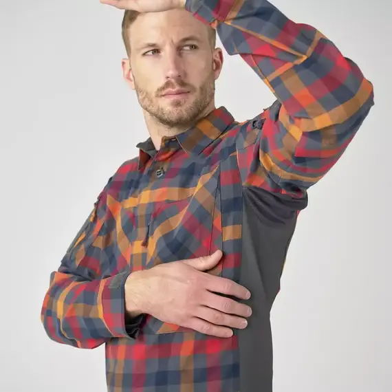 Рубашка MBDU Flannel Helikon, цвет Dark Autumn Checkered
