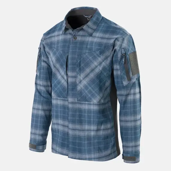 Рубашка MBDU Flannel Helikon, цвет  Western Blue Plaid
