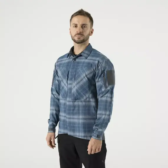 Рубашка MBDU Flannel Helikon, цвет  Western Blue Plaid