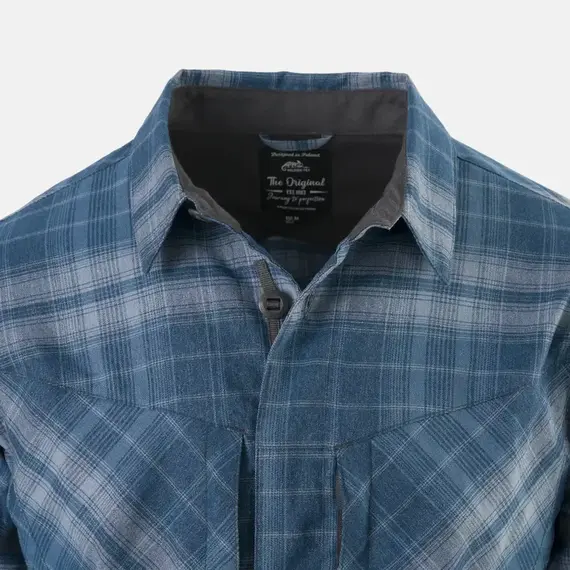 Рубашка MBDU Flannel Helikon, цвет  Western Blue Plaid
