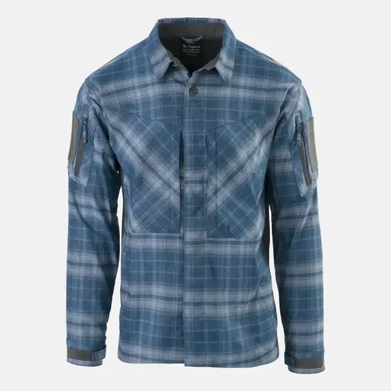 Рубашка MBDU Flannel Helikon, цвет  Western Blue Plaid
